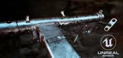 Sten Gun MK II Low-poly  3D model