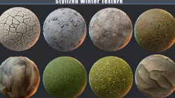 Stylized Nature PBR texture pack  Texture