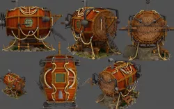 submarine 3D model