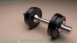 Superhero dumbbells 3D model
