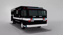 SWAT Police Bus Low-poly  3D model