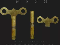 The Clock Key Low-poly  3D model