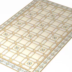 Tiles set Cir VIA EMILIA Floor tile layout 3D model