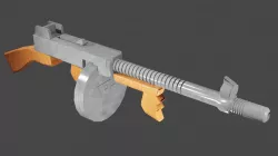 tommy gun  3D model