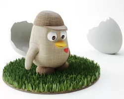 Toy Penguin 3D model