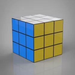 Toy Rubik Cube 3D model