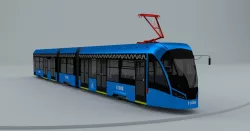 Tram tramway troll trolleybus bus  3D model