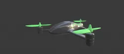 Tricopter - Drone 3D model