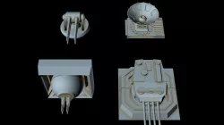 Turbolaser canons for big imperial ships 3D model
