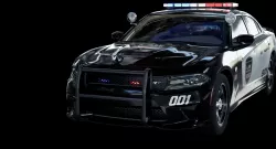 UE4  2016 Dodge Charger Pursuit Hellcat with interior Low-poly  3D model