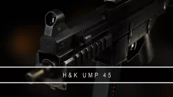 UMP 45 Submachine gun Gameready Low-poly  3D model