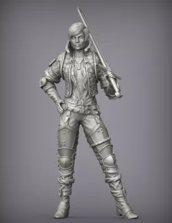 Ves witcher miniature 54mm 3D model