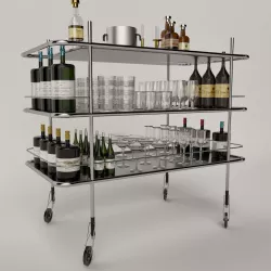 Vodka Wheelchair 3D model