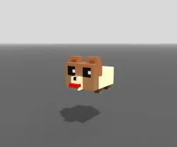 Voxel Puppy 3D model