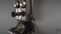 Wall telephone 3D model