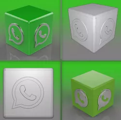 Whatsapp Logo 3D model