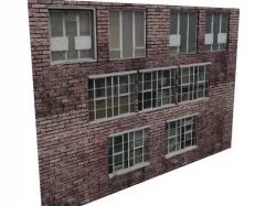 Windows set 1 Decorative Low-poly  3D model