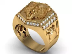 wolf ring  3D model