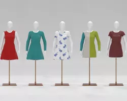 Women Mannequin Pack Low-poly  3D model
