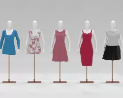 Women Mannequin Pack  Low-poly  3D model