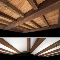 Wooden Ceiling Set 3 3D model