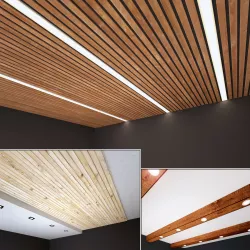 Wooden Ceiling Set 4 3D model