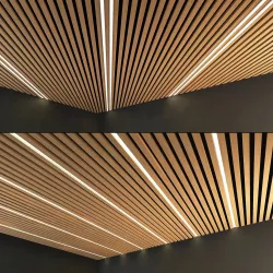Wooden Ceiling Set 8 3D model