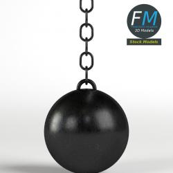 Wrecking deals ball keychain