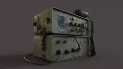 WW2 HAM Radio 3D model