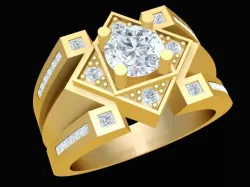 2008 Diamond Men Ring 3D print model