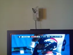 3D Printed TV Fractal Antenna with Wall Mount