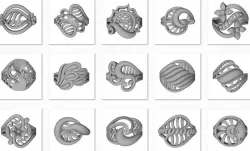 48 Women Ring Plain Gold Ring stl models  3D print model