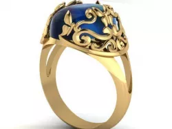 Alexandrite  ring 3D print model