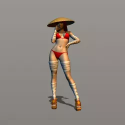 Almost anime girl 3D print model