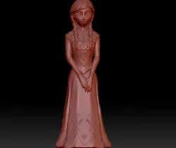 anna frozen 3D print model
