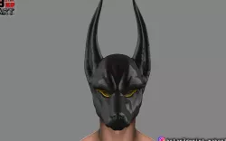 Anubis - Anpu - ancient Egyptian god Mask - Helmet  for cosplay  3D print model
