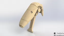 B1 Battle Droid Head Star Wars 3D print model