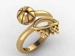 basket ball ring 3D print model
