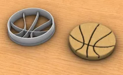 Basketball Coockie Cutter 3D print model