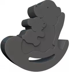 Bear Family Puzzle 3D print model