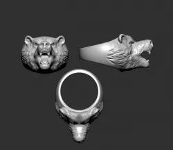 Bear Ring 3D print model