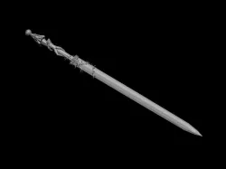 Blasphemous  Penitente s Sword Mea Culpa 3D print model