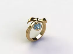 Blue Ring 3D print model