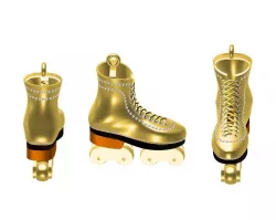 boot pendent with mina 3D print model