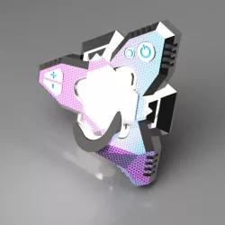 Borderlands 3 Legendary Falling Stars Shield 3D print model