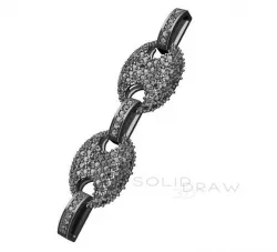 Bracelet Necklace Gucci chain Diamond 3D print model