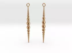 Braid earrings 3D print model