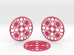 Caley coasters 3D print model