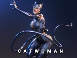 Catwoman Statue - 3D print collectibles 3D print model