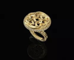 Celtic knot Ring 3D print model